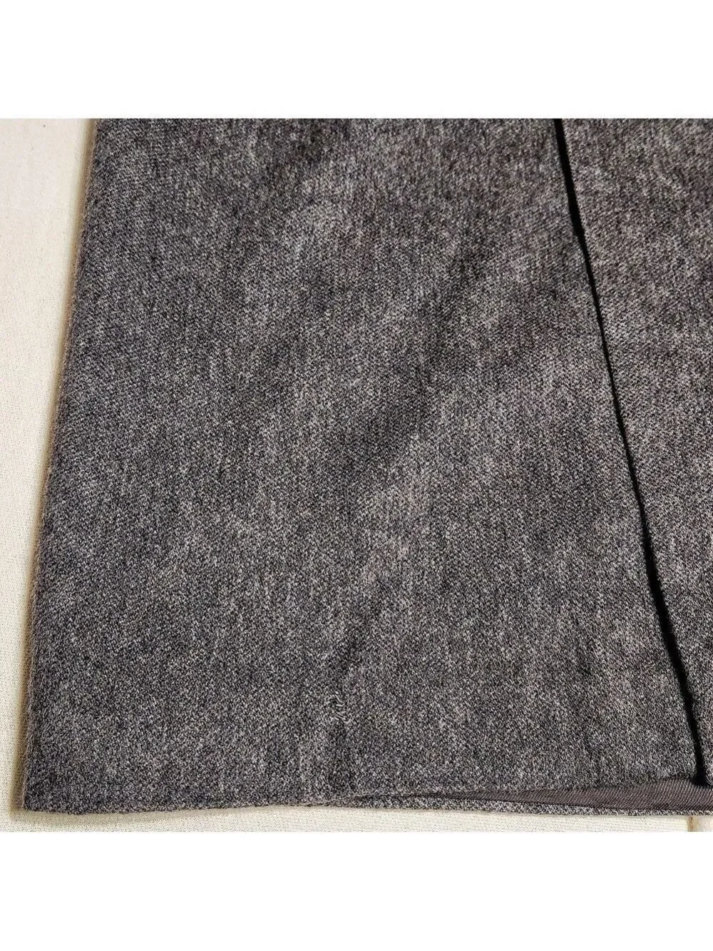 Gucci Gray Wool Silk Blend A Line Midi Skirt Size 6